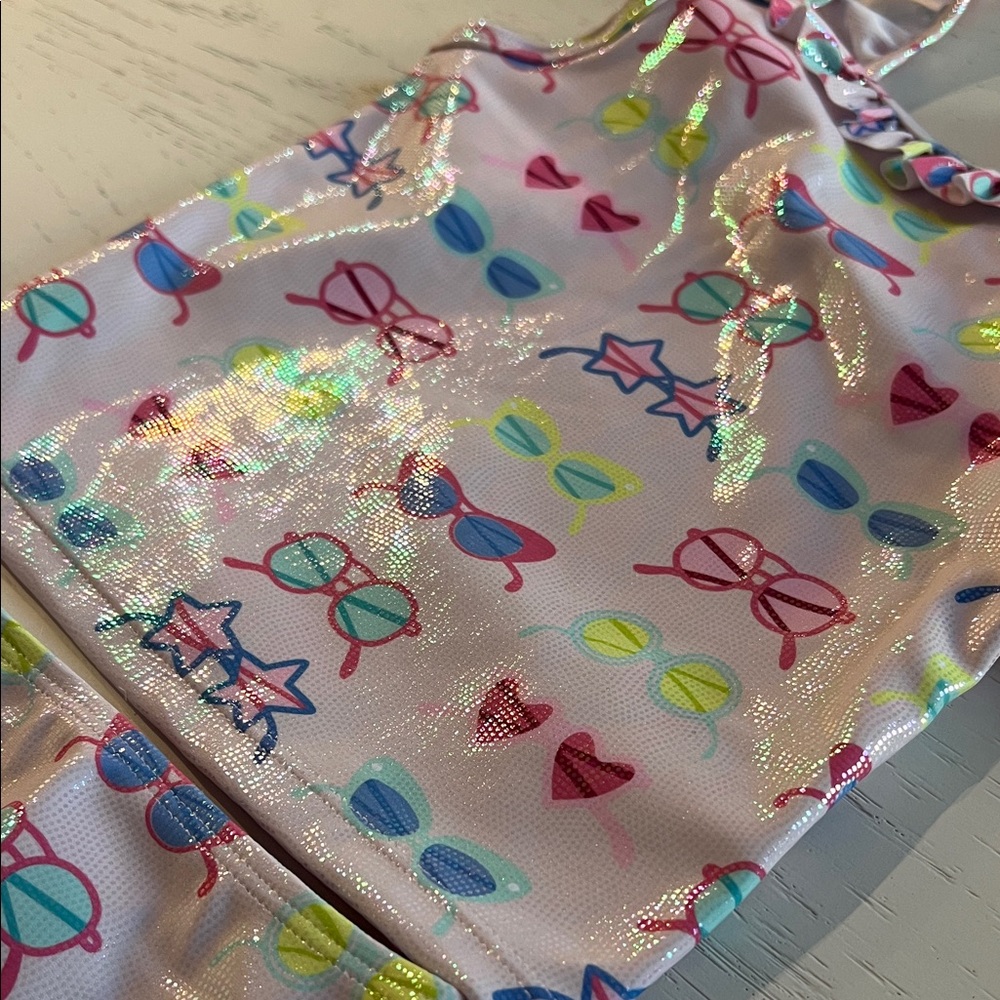 Andy & Evan Foil Sunglasses Tankini Swim Set 4 6 6x - Picture 4 of 4